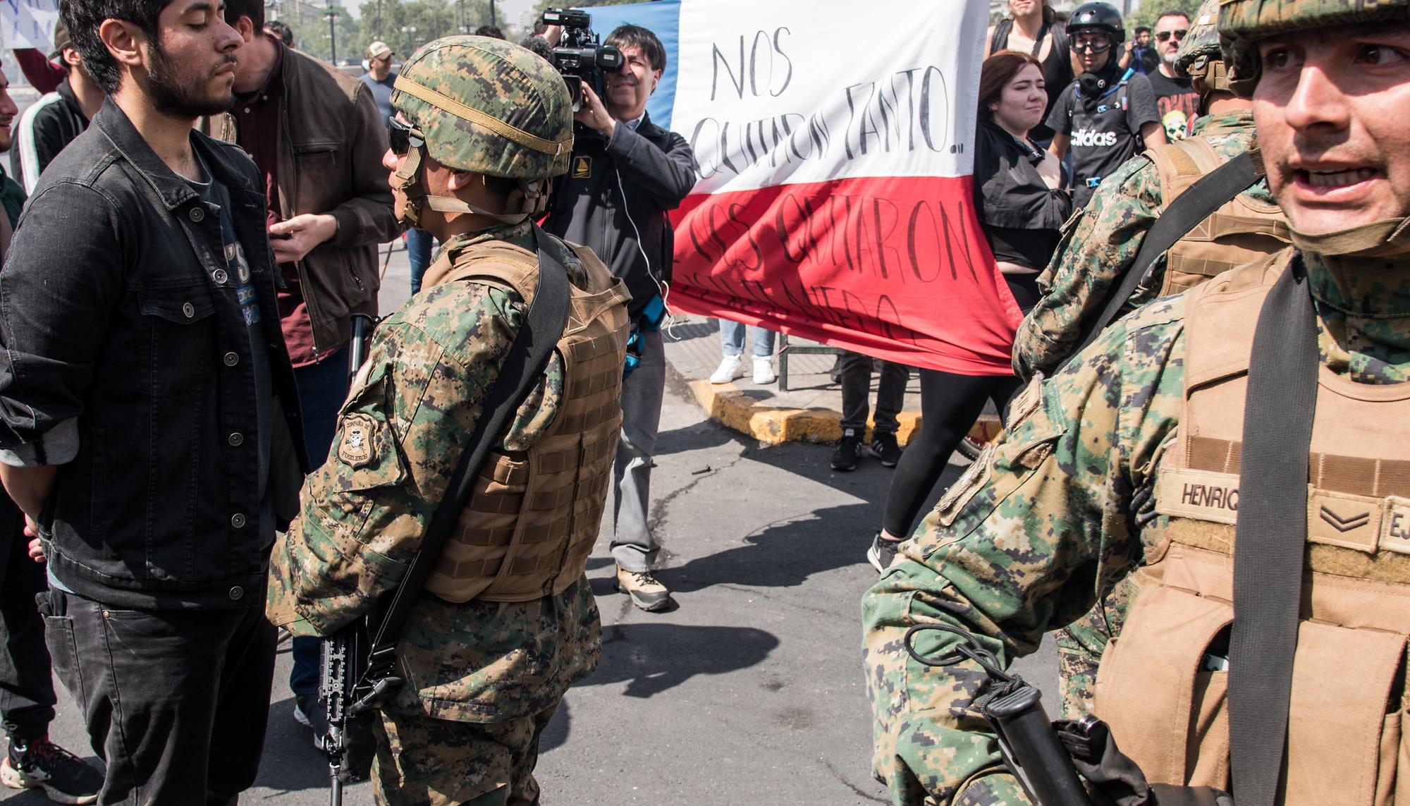Santiago de Chile Manifestacion 19 de octubre